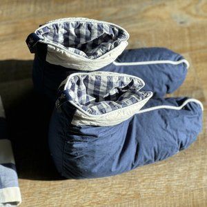 Hästens Down Booties Navy